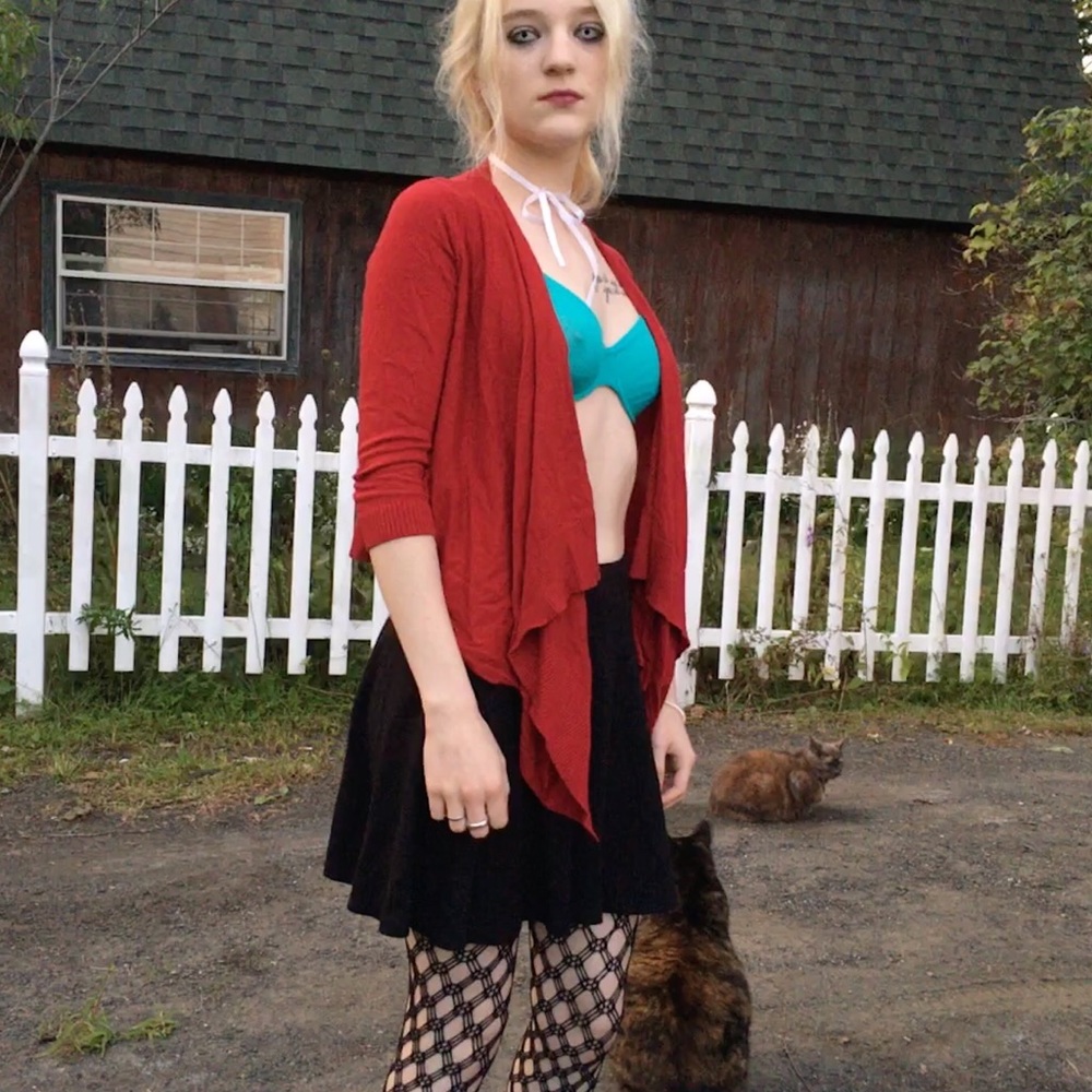 Red Cardigan - Picture 2 of 2